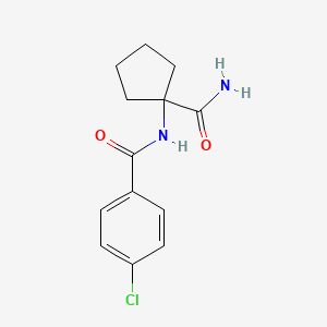 N-(1-carbamoylcyclopentyl)-4-chlorobenzamide