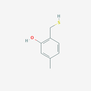 molecular formula C8H10OS B13572979 2-(Mercaptomethyl)-5-methylphenol 