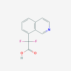 molecular formula C11H7F2NO2 B13573009 2,2-Difluoro-2-(isoquinolin-8-yl)acetic acid 