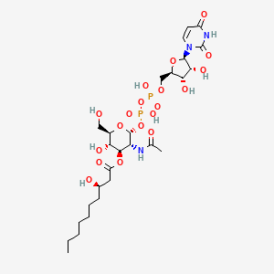 molecular formula C27H45N3O19P2 B1357305 Uridine-5'-Diphosphate-3-O-(R-3-Hydroxydecanoyl)-N-Acetyl-D-Glucosamine 