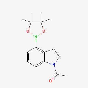B1357306 1-(4-(4,4,5,5-Tetramethyl-1,3,2-dioxaborolan-2-YL)indolin-1-YL)ethanone CAS No. 937591-97-4