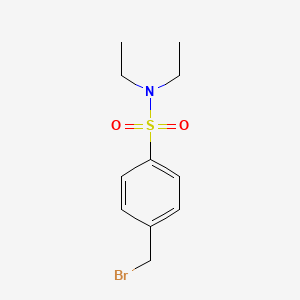 molecular formula C11H16BrNO2S B13573082 4-(bromomethyl)-N,N-diethylbenzenesulfonamide 