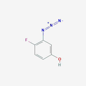 molecular formula C6H4FN3O B13573159 3-Azido-4-fluorophenol 