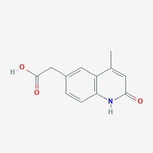 (4-Methyl-2-oxo-1,2-dihydroquinolin-6-yl)acetic acid