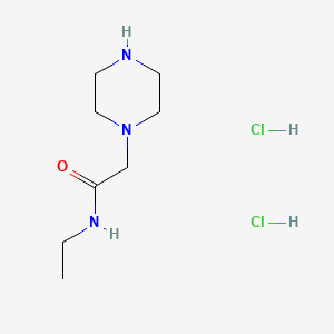 molecular formula C8H19Cl2N3O B13573197 N-ethyl-2-(piperazin-1-yl)acetamidedihydrochloride 