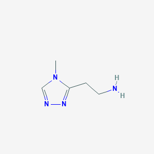 molecular formula C5H10N4 B1357322 2-(4-methyl-4H-1,2,4-triazol-3-yl)ethanamine CAS No. 744994-00-1