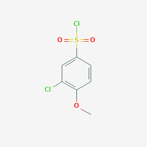 molecular formula C7H6Cl2O3S B1357326 3-Chloro-4-methoxybenzenesulfonyl chloride CAS No. 22952-43-8