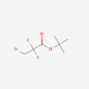 molecular formula C7H11BrF2O2 B13573273 Tert-butyl3-bromo-2,2-difluoropropanoate 