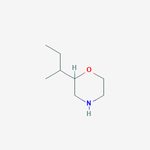 molecular formula C8H17NO B13573360 2-(Sec-butyl)morpholine 