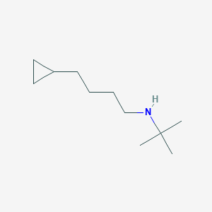 molecular formula C11H23N B13573524 n-(Tert-butyl)-4-cyclopropylbutan-1-amine 