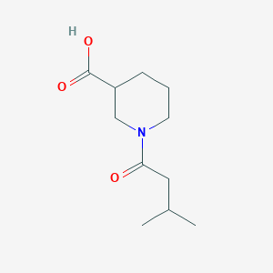 molecular formula C11H19NO3 B1357354 1-(3-Methylbutanoyl)piperidine-3-carboxylic acid CAS No. 926225-27-6