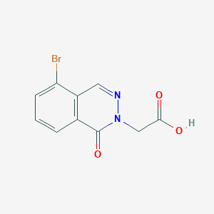 molecular formula C10H7BrN2O3 B13573646 2-(5-Bromo-1-oxo-1,2-dihydrophthalazin-2-yl)acetic acid 