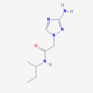 molecular formula C8H15N5O B13573672 2-(3-Amino-1h-1,2,4-triazol-1-yl)-N-(sec-butyl)acetamide 