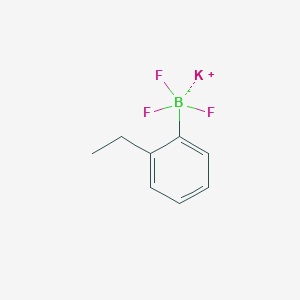 molecular formula C8H9BF3K B13573708 Potassium (2-ethylphenyl)trifluoroborate 