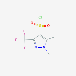 1,5-Dimethyl-3-(trifluoromethyl)-1H-pyrazole-4-sulfonyl chloride