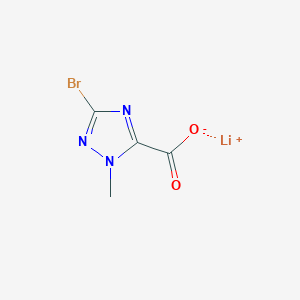 molecular formula C4H3BrLiN3O2 B13573844 lithium(1+)3-bromo-1-methyl-1H-1,2,4-triazole-5-carboxylate 