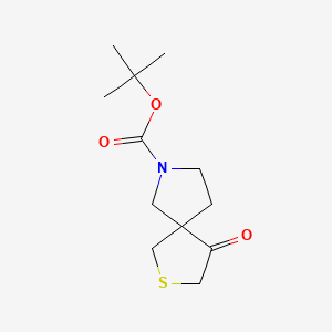 molecular formula C12H19NO3S B13573854 Tert-butyl4-oxo-2-thia-7-azaspiro[4.4]nonane-7-carboxylate 