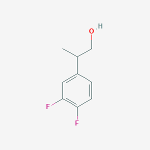 molecular formula C9H10F2O B13573856 2-(3,4-Difluorophenyl)propan-1-ol 