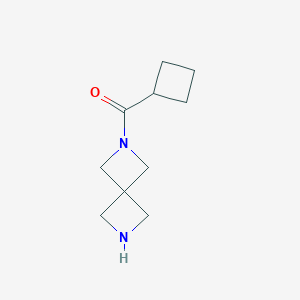molecular formula C10H16N2O B13573878 2-Cyclobutanecarbonyl-2,6-diazaspiro[3.3]heptane 