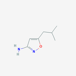 molecular formula C7H12N2O B13573888 5-Isobutylisoxazol-3-ylamine 