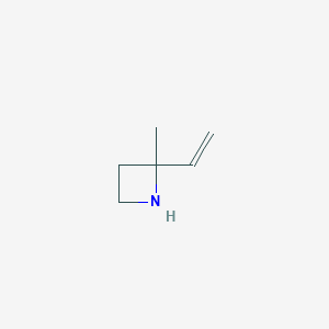 molecular formula C6H11N B13573899 Azetidine, 2-ethenyl-2-methyl- CAS No. 103564-08-5