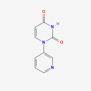 molecular formula C9H7N3O2 B13573937 1-(Pyridin-3-yl)-1,2,3,4-tetrahydropyrimidine-2,4-dione 