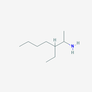 molecular formula C9H21N B13573943 3-Ethylheptan-2-amine 