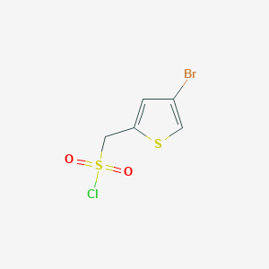 molecular formula C5H4BrClO2S2 B13573967 (4-Bromothiophen-2-yl)methanesulfonyl chloride 