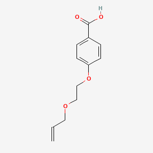 molecular formula C12H14O4 B1357398 Benzoic acid, 4-[2-(2-propenyloxy)ethoxy]- CAS No. 153881-37-9