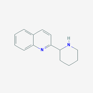 molecular formula C14H16N2 B13573999 2-(Piperidin-2-yl)quinoline 