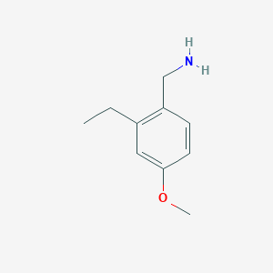 molecular formula C10H15NO B13574021 (2-Ethyl-4-methoxyphenyl)methanamine 