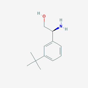 molecular formula C12H19NO B13574042 (s)-2-Amino-2-(3-(tert-butyl)phenyl)ethan-1-ol 