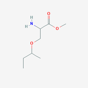molecular formula C8H17NO3 B13574071 Methyl o-(sec-butyl)serinate 