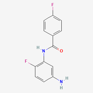 molecular formula C13H10F2N2O B1357413 N-(5-氨基-2-氟苯基)-4-氟苯甲酰胺 CAS No. 926214-61-1