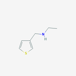 molecular formula C7H11NS B13574137 N-(thiophen-3-ylmethyl)ethanamine 