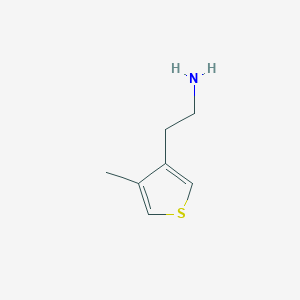 molecular formula C7H11NS B13574181 2-(4-Methylthiophen-3-yl)ethan-1-amine 