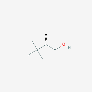 molecular formula C7H16O B13574222 (2S)-2,3,3-Trimethylbutan-1-OL 