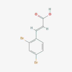 molecular formula C9H6Br2O2 B13574226 3-(2,4-Dibromophenyl)acrylic acid 
