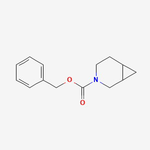 molecular formula C14H17NO2 B13574232 Benzyl 3-azabicyclo[4.1.0]heptane-3-carboxylate 