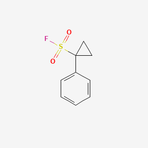 molecular formula C9H9FO2S B13574234 1-Phenylcyclopropane-1-sulfonyl fluoride 