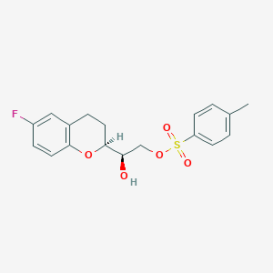 molecular formula C18H19FO5S B135743 [(2R)-2-[(2S)-6-氟-3,4-二氢-2H-色满-2-基]-2-羟乙基] 4-甲基苯磺酸酯 CAS No. 303176-40-1