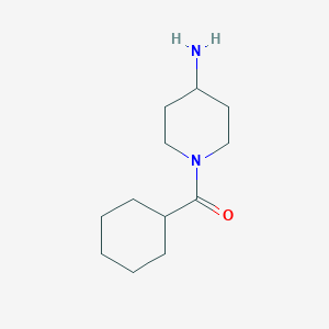 molecular formula C12H22N2O B1357432 1-Cyclohexanecarbonylpiperidin-4-amine CAS No. 565453-24-9