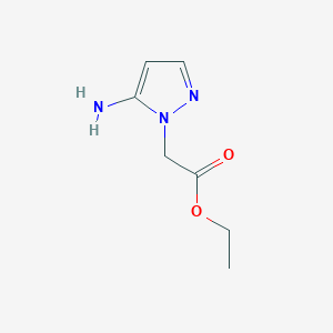 molecular formula C7H11N3O2 B13574393 ethyl 2-(5-amino-1H-pyrazol-1-yl)acetate 