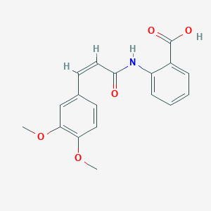 molecular formula C18H17NO5 B135744 cis-Tranilast CAS No. 91920-58-0