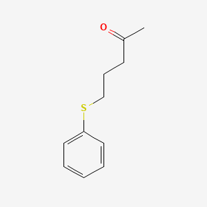 molecular formula C11H14OS B13574422 5-(Phenylthio)pentan-2-one CAS No. 81358-55-6