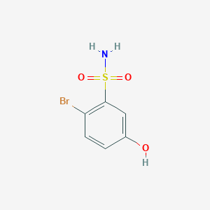 molecular formula C6H6BrNO3S B13574443 2-Bromo-5-hydroxybenzenesulfonamide 
