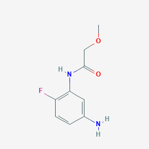 molecular formula C9H11FN2O2 B1357446 N-(5-Amino-2-fluorophenyl)-2-methoxyacetamide CAS No. 263400-78-8