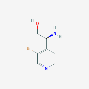 molecular formula C7H9BrN2O B13574504 (2s)-2-Amino-2-(3-bromopyridin-4-yl)ethan-1-ol 