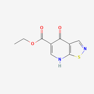 molecular formula C9H8N2O3S B13574513 Ethyl4-hydroxy-[1,2]thiazolo[5,4-b]pyridine-5-carboxylate 