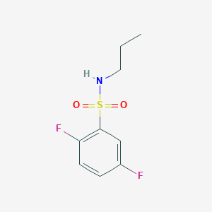 molecular formula C9H11F2NO2S B13574514 2,5-difluoro-N-propylbenzenesulfonamide 